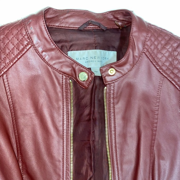 Marc New York Leather Jacket ❤️ - Picture 3 of 5
